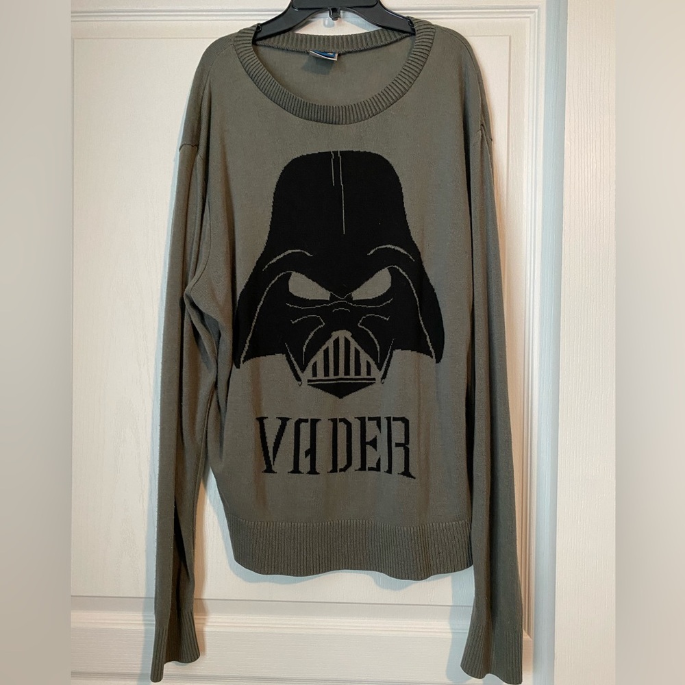 Vader Graphic Men's Sweater - Olive Green SZ XL